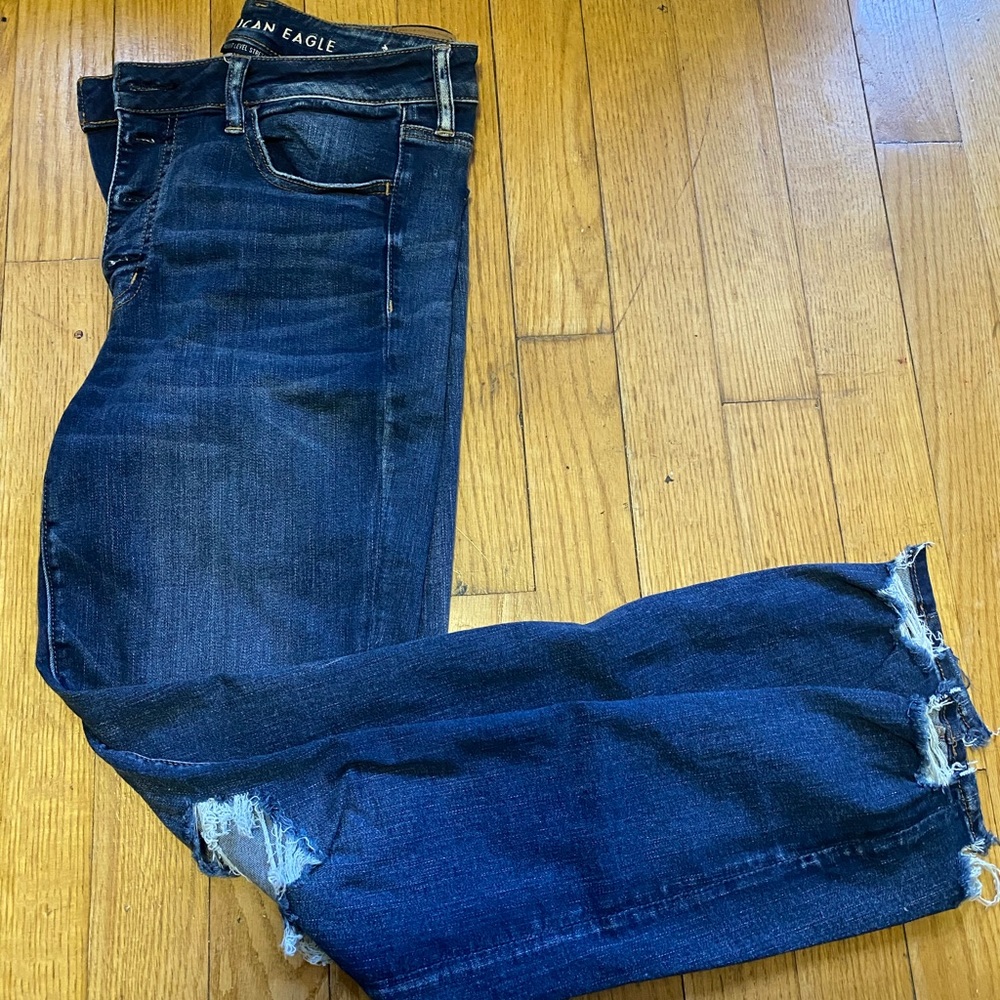 AE High rise crop jeggings LONG